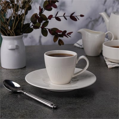 Кофейная пара,90 мл. фарфор "NOBLE" серия "NEO SILK" 81222365