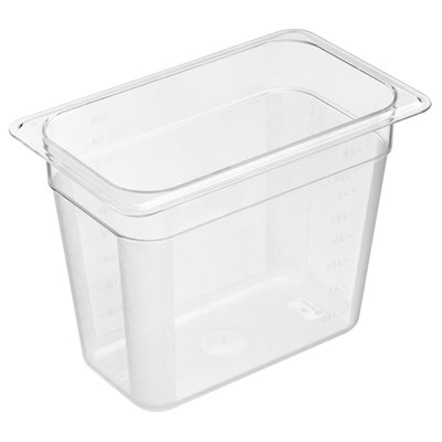 Гастроемкость 1/4 h=200 мм. 265*162 мм. 4,9 л. поликарб. прозрачная GP /1/ 79723