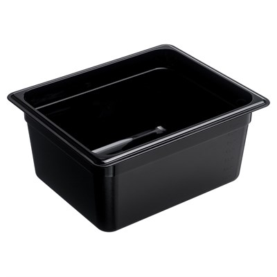 Гастроемкость 1/2 h=150 мм. 325*265 мм. 8,7 л. поликарб. черная GP /1/ 79721