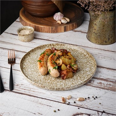 Тарелка с бортом d=27 h=1.8 см "Brown Spider Silk" / "Stockholm" P.L.-ProffCuisine 81223916