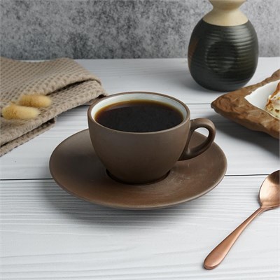 Чайная пара, 200мл ( в ассортименте),серия "White Matt Taiga"  P.L. 81229041