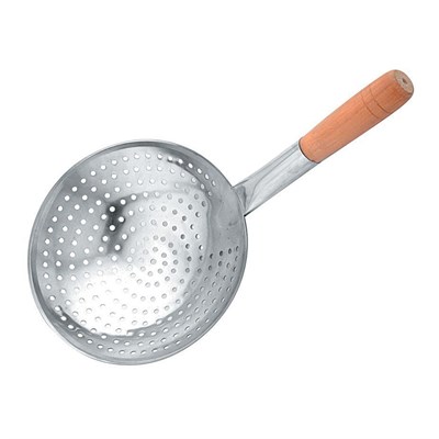 Половник-шумовка короткий "Китайский" с деревянной ручкой, d 28 см,  P.L. Proff Cuisine 81249840