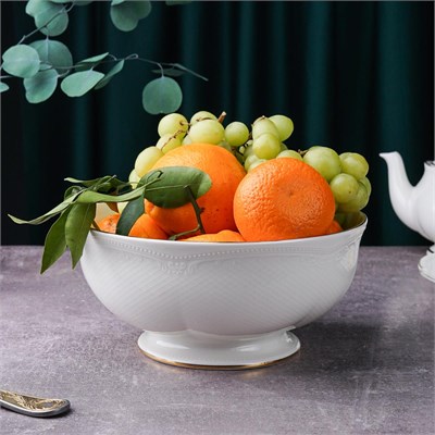 Салатник 21 см, фарфор, 1800  мл,"Aristocrat-Gold". Noble 81229578