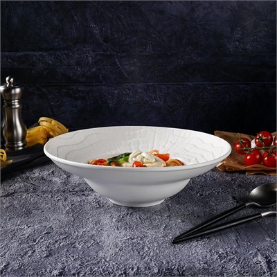 Тарелка для пасты,супа,салата d=25см, h=7,5 cм, 350 мл, серия "White Raw Wood"  P.L. - ProffCuisine 81229853