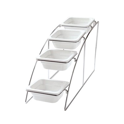 Подставка хромированная для гастроемкостей GN1/6 (215*525*325 мм), 4 яруса, P.L. Proff Cuisine 81200574