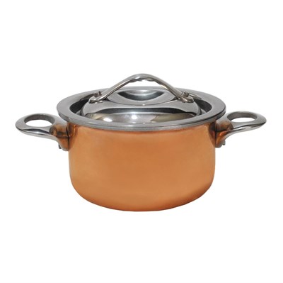 Мини-кастрюля 11,5*6 см, 400 мл, нержавейка 18/10 с медным напылением, P.L. - Gourmet Line 92001537