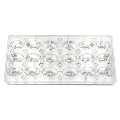 Форма для шоколада на магнитах "Овал" 18 ячеек 37*23*18 мм, поликарбонат, P.L. Proff Cuisine 73038052