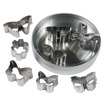 Набор кондитерских форм "Бабочки и цветок", 20 мм, 8 шт, P.L. Proff Cuisine 81004618