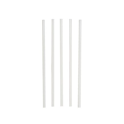 Трубочки для коктейля без изгиба белые, 24 см, d 6 мм, 250 шт 81006409