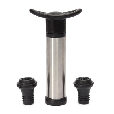 Вакуумный насос для вина пластиковый, хром  P.L.-Barbossa 81259128