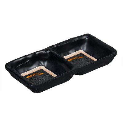 Соусник двойной 16*7,5*2,7 см,,70*2 мл,меламин,серия "Паназия"  P.L. 81221784