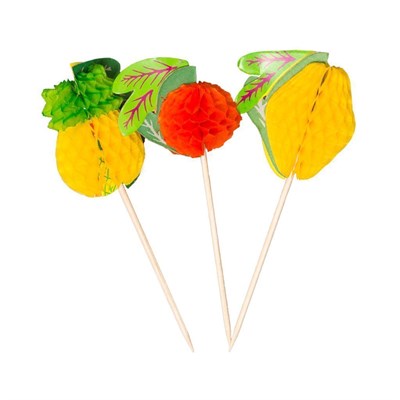 Фрукты на деревянной палочке, 100 шт 06020403