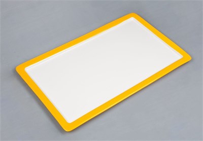 Гастроемкость 1/1-20 (52,5*32*2 см), желтый борт, фарфор, P.L. Proff Cuisine 81243103