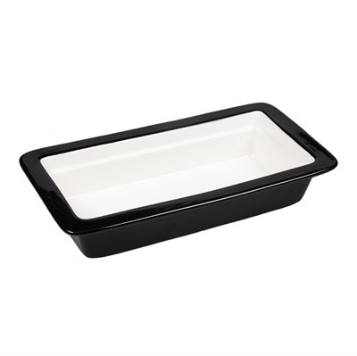 Гастроемкость 1/3-65 (32,5*17,6*6,5 см), черный борт, фарфор, P.L. Proff Cuisine 81243106