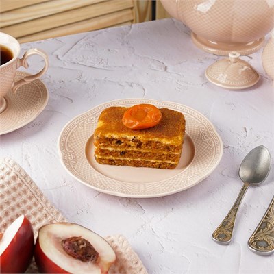 Тарелка 18 см, фарфор,серия "Aristocrat-Peach Tea", Noble 81229574