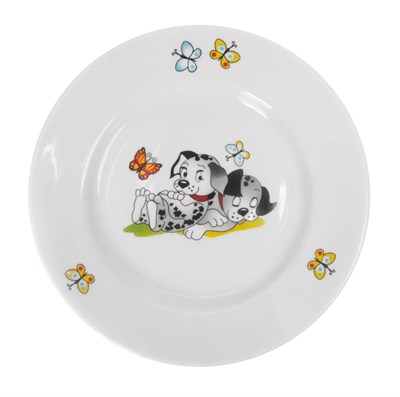 Тарелка  мелкая 175 мм Озорные щенки 9560