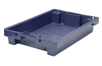 Ящик 600х400х100 мм сплошной с отверстиями ПЭНД цвет в ассорт. 5330