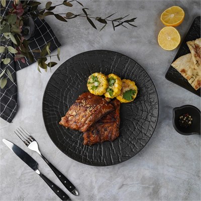 Тарелка d=27см, h=3 см, серия "Black Raw Wood"  P.L. - ProffCuisine 81229882