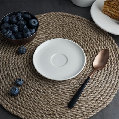 Блюдце для чайных чашек (81229915/81229916) 15 см, фарфор "NOBLE" серия "Fine Plus" 81229917