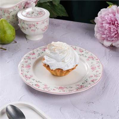 Тарелка классическая d=21 cм,фарфор "NOBLE" серия "Retro Ritz-La Vie En Rose" 81229632