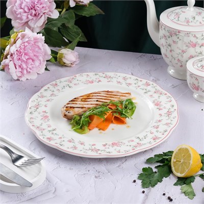 Тарелка классическая d=30 cм,фарфор "NOBLE" серия "Retro Ritz-La Vie En Rose" 81229634