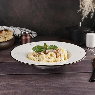 Тарелка глубокая d=27 см, 400 мл, фарфор "NOBLE" серия "Grace" 81221669