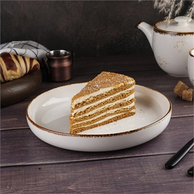 Тарелка с бортом d=21,5 см, фарфор "NOBLE" серия "Grace" 81221671