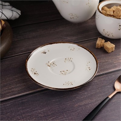 Блюдце чайное d=15 cм, фарфор "NOBLE" серия "Grace" 81221690