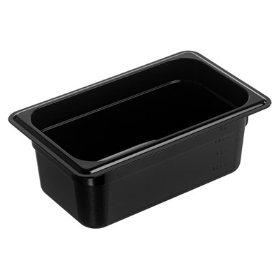 Гастроемкость 1/4 h=100 мм. 265*162 мм. 2,3 л. поликарб. черная GP /1/ 79773