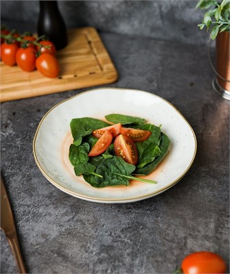 Салатник d=21,5*3,8 см,400 мл, фарфор,оранжевый цвет "The Sun"
P.L. 81229827