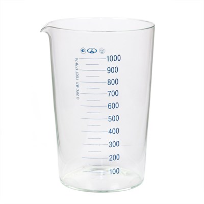 Мензурка 1000 мл, стекло, ГОСТ 1770-74 81253328