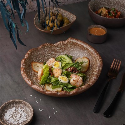 Блюдо для подачи 22*6,5см, Brown Taiga Untouched, P.L. Proff Cuisine 81223542