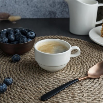 Кофейная чашка 100 мл,штабелируемая,фарфор "NOBLE" серия "Simply Plus" 81221752