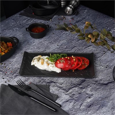 Блюдо для подачи  Black Raw Steller 29,5*15*1,6 см, P.L. Proff Cuisine 81223452