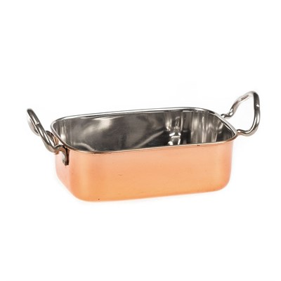 Сковородка для подачи 12*8*4 см, нержавейка с медным напылением, P.L. Proff Cuisine 1595100