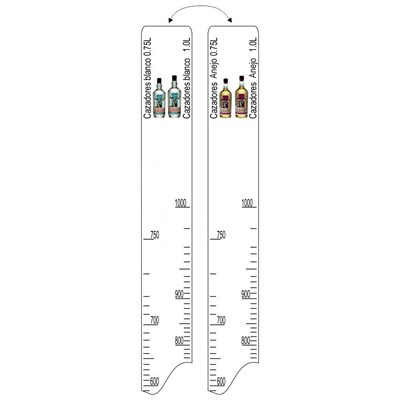 Барная линейка Cazadores Blanco/Anejo (750мл/1л), P.L. Proff Cuisine 81250041