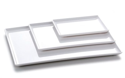 Блюдо, поднос GN 1/1 меламиновый, белый 53*32.5*1.7см  P.L. 81290042