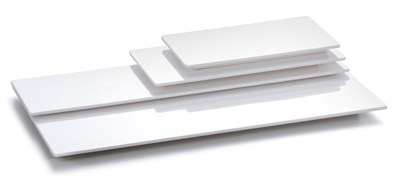 Блюдо, поднос GN 1/3 меламиновый, белый 32*17*1.5см  P.L. 81290050