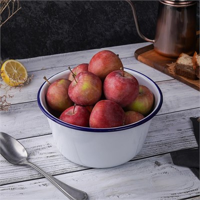 Салатник эмалированный d=20,h=10 см, "Blue Rim"  P.L. 81241391