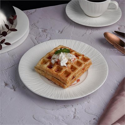 Тарелка мелкая d=21см, h=2.4см, фарфор,серия "Frost White Moon",  P.L. - Proff Cuisine 81222575