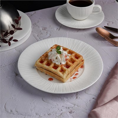 Тарелка мелкая d=22,5см, h=2.7 см, фарфор,серия "Frost White Moon",  P.L. - Proff Cuisine 81222576