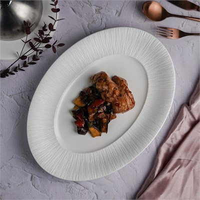 Блюдо овальное 36.8*26.8*4 см,серия "Frost White Moon",  P.L. - Proff Cuisine 81222579