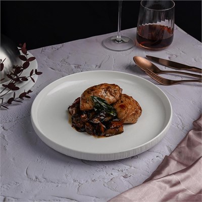 Тарелка с бортом d=25 см, h=3см, серия "Frost White Moon",  P.L. - Proff Cuisine 81222600