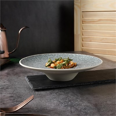 Тарелка для пасты,супа с покрытием 22*5 см, Glossy Stone Untouched Taiga, P.L. Proff Cuisine 81221910