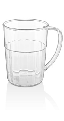 Кружка для пива 500 мл. d=100 мм. h=140 мм. поликарбонат, прозрачн. GP /1/50/ 79945