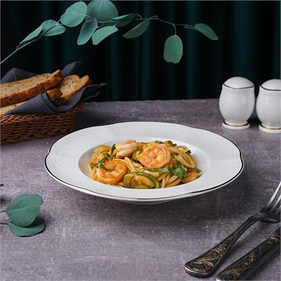 Тарелка глубокая 23 см, 300 мл,фарфор, "Aristocrat-
Gold". Noble 81224332