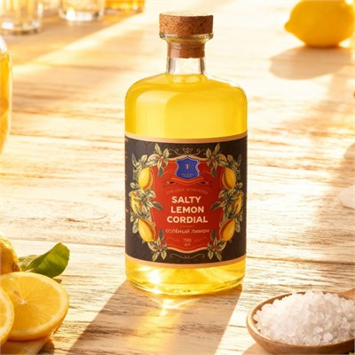 Напиток безалкогольный, КОРДИАЛ-СОЛЕНЫЙ ЛИМОН, бренд "Tinctura Anima ", 700 мл. 81222663