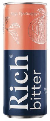 Биттер Грейпфрут "Рич",жестяная банка,0,33л (упаковка 12 штук) 81222801