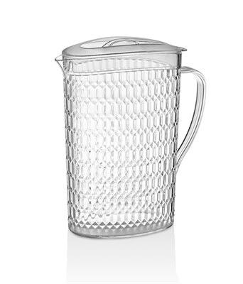 Кувшин 2,2 л. h=240 мм. с крышкой Даймонд, поликарбонат прозрачн. GP /1/12/ 80017