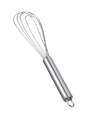 Венчик 25,5 см. нерж. 4 спицы, толщина спицы 1 мм., плоский /1/144/ 77012